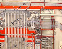 Схема реактора станции